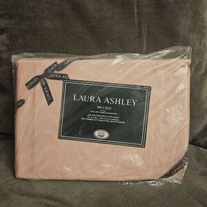 NIP Vintage Laura Ashley Salon Rose Pink 200 Count Cal King Fitted Sheet #2